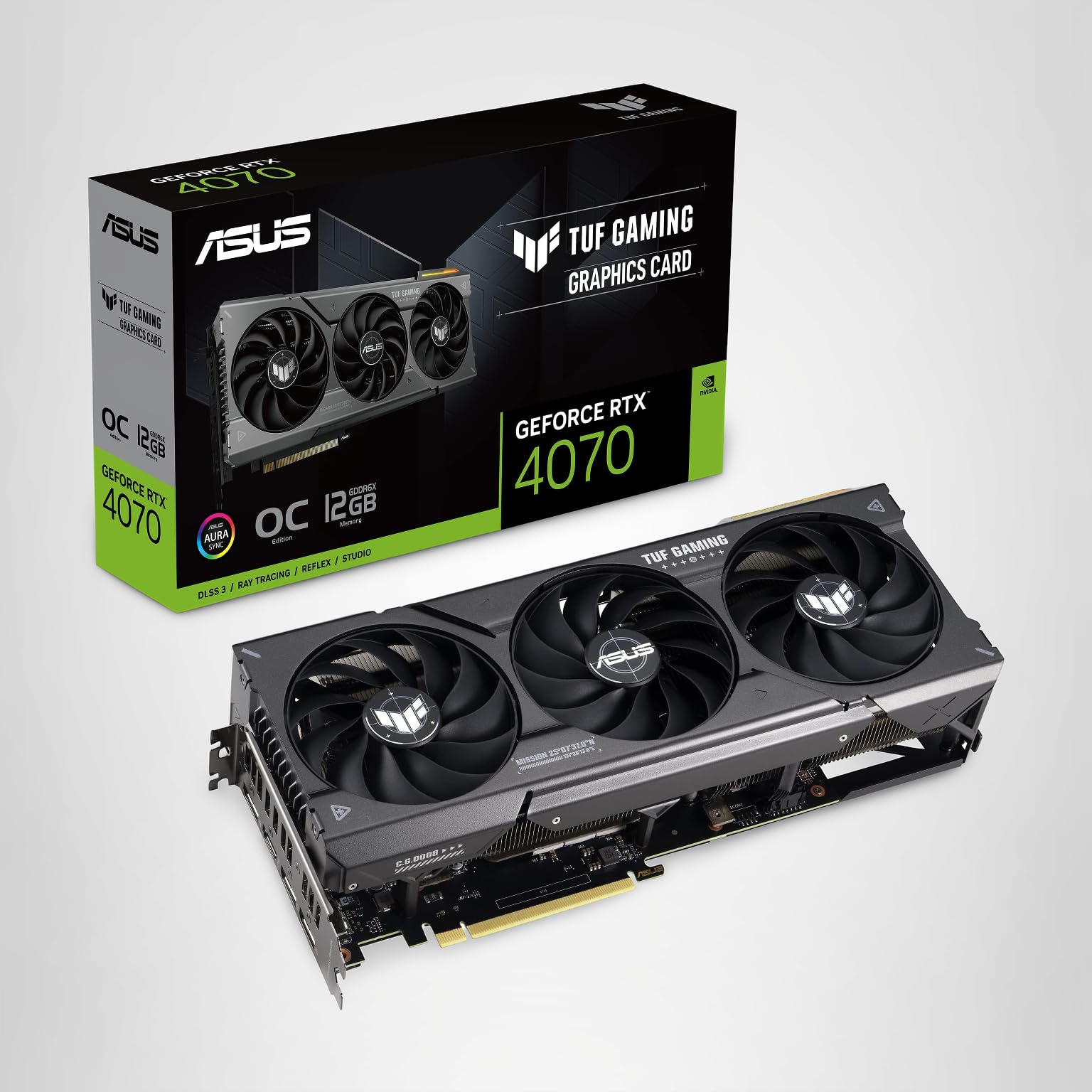 RTX 4070 SUPER グラフィックカード（保証書・レシート付） Amazon | ASUS TUF Gaming NVIDIA GeForce RTX™ 4070 OCエディション