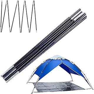 Zeltersatzpolen, Ersatzzeltpolen - Verstellbare Stahlstangen für TARP,Tragbare und Flexible verstellbare Campingausrüstung für die Jagd -Abenteuer im Freien im Freien im Freien