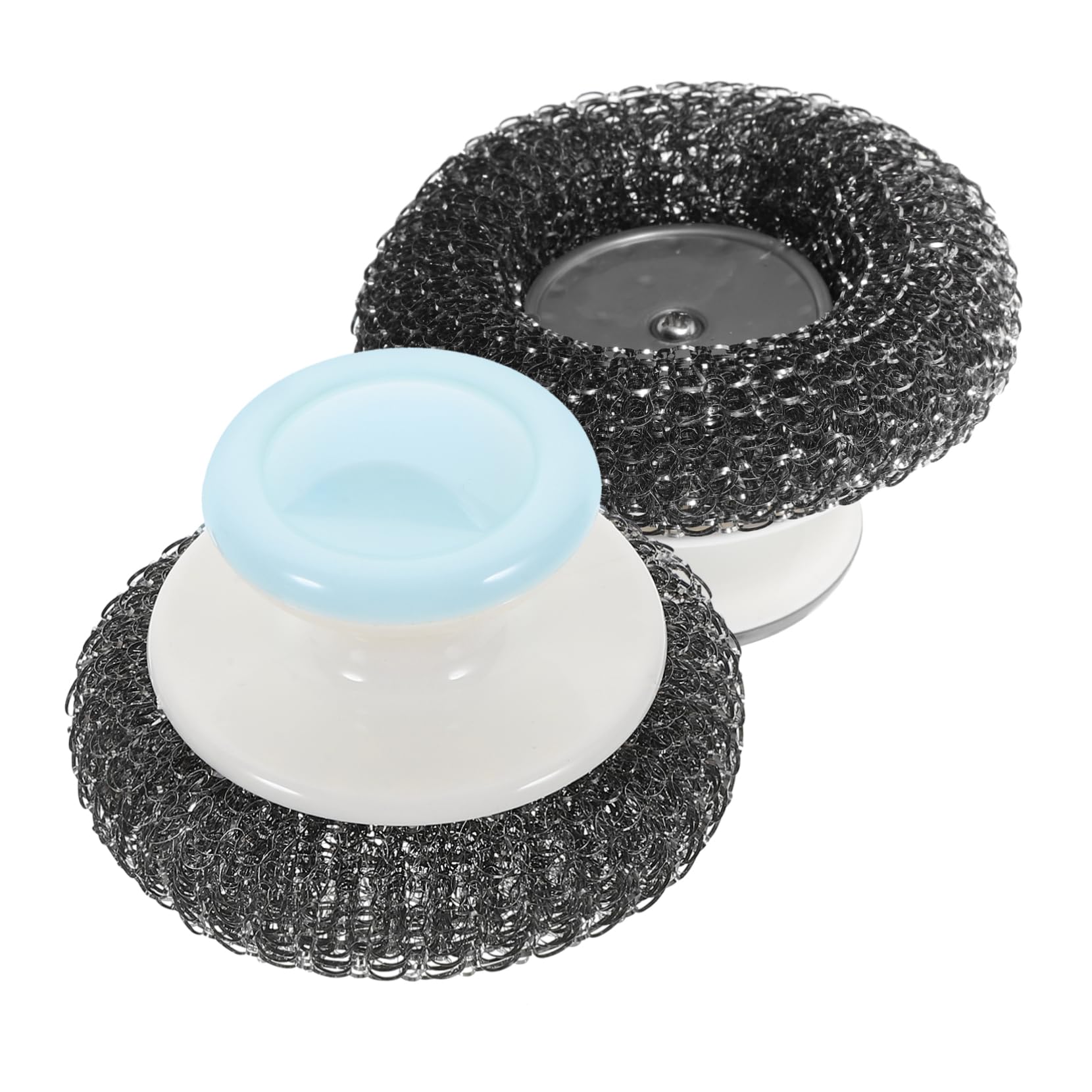 BCOATH 2pcs Steel Ball Brush Dish Scrub Brush Dishwashing Brush Cutlery Dish Scrubber Brush Dishes Brush Dish Cleaning Tools Kitchen Dish Brush Small Cleaning Brush Scrub for Cleaning Pp