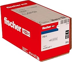 fischer - Cheville Nylon FID II - Fixation dans Panneaux d'isolant PSE et PU/Boîte de 50