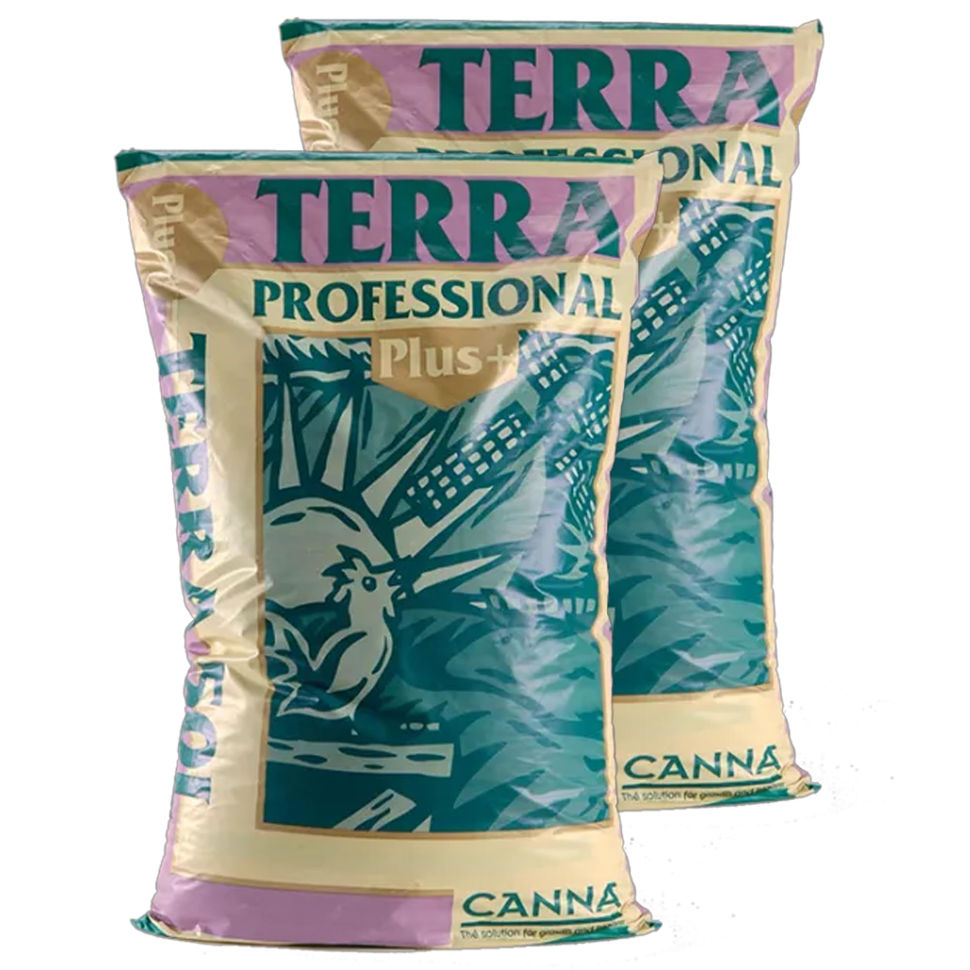 Canna Terra Professional Plus 50L doppelt, 2x50L Säcke gesamt 100L – Hochwertige Pflanzerde für optimale Pflanzenentwicklung – Ideal für Indoor- und Outdoor-Gärtner