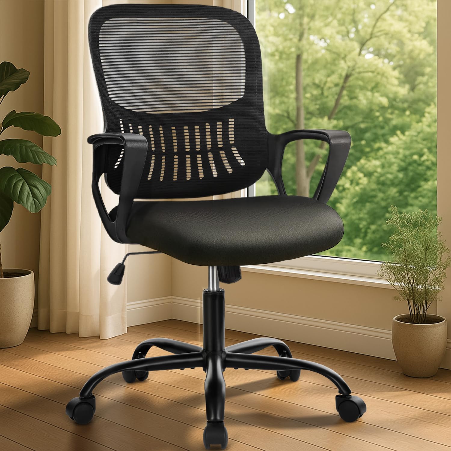DUMOS Sedia Da Ufficio Ergonomica In Grigio – Supporto Lombare, Braccioli Regolabili, Schienale In Rete, Portata 120 Kg