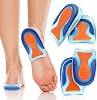 Medipaq Posture Correcting Gel Heel Cushion Pads for Women & Men - 2 Pairs of Large UK 7-12 Gel Heel Insoles - Heel Support for Plantar Fasciitis - Gel Heel Pads for Plantar Fasciitis