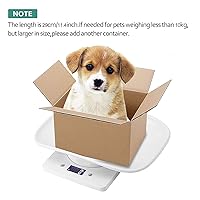 Vista 5 de Báscula digital para mascotas con pantalla LCD electrónica para animales pequeños, báscula de alimentos de cocina, mini báscula de equilibrio