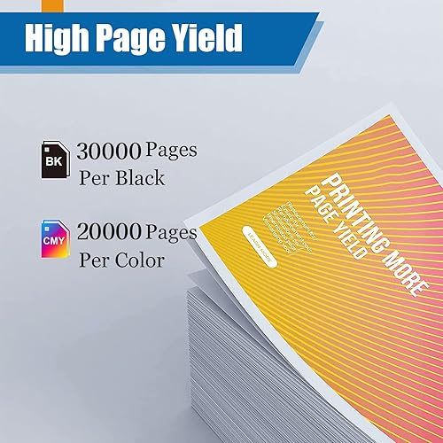 Miniatura 3 de Cartuchos de tóner compatibles de repuesto para Kyocera TK8802 TK-8802, alto rendimiento para impresora ECOSYS P8060cdn (paquete de 4 unidades,