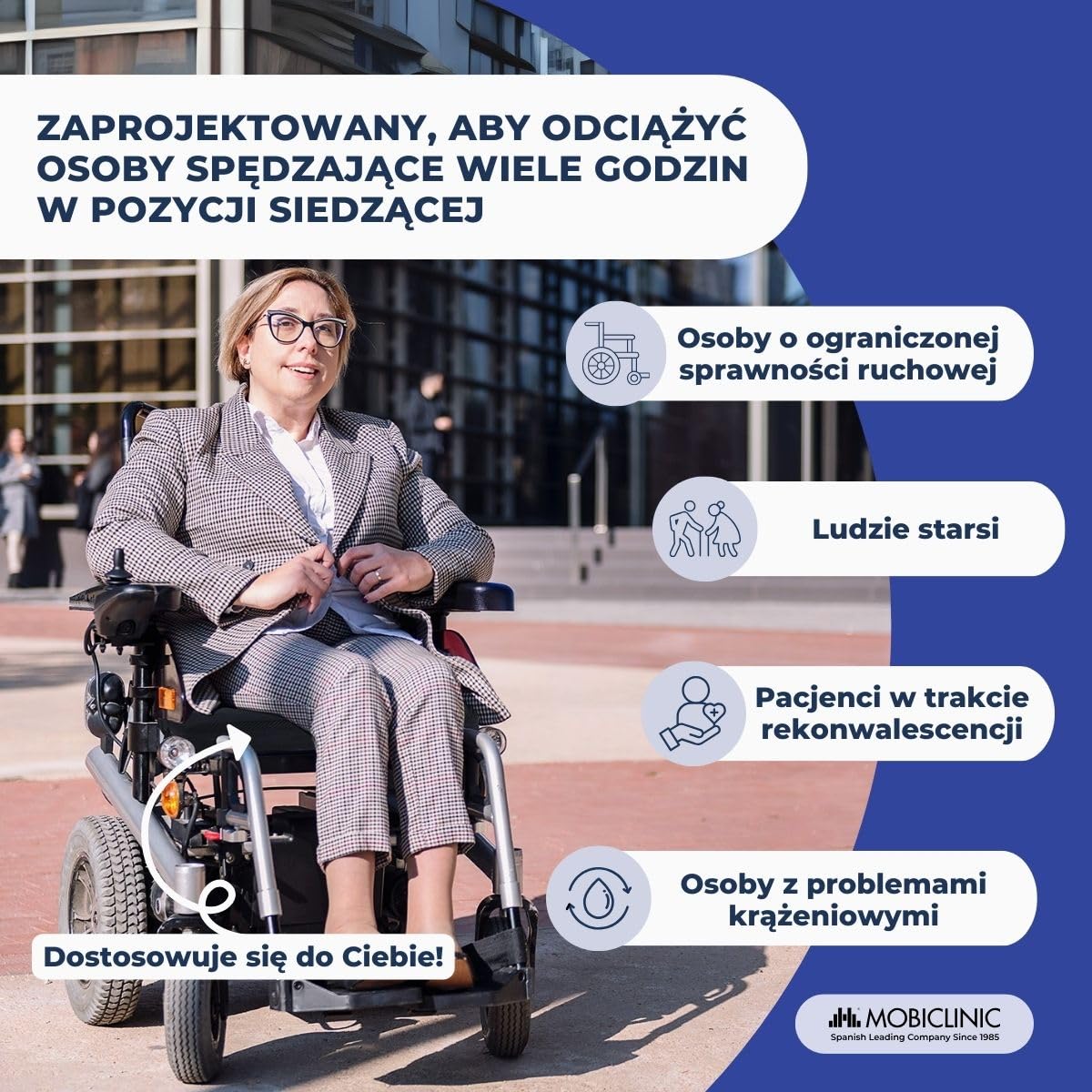 Odleżyny poduszka powietrzna | 1 zawór | oddychająca Case | Mobiclinic