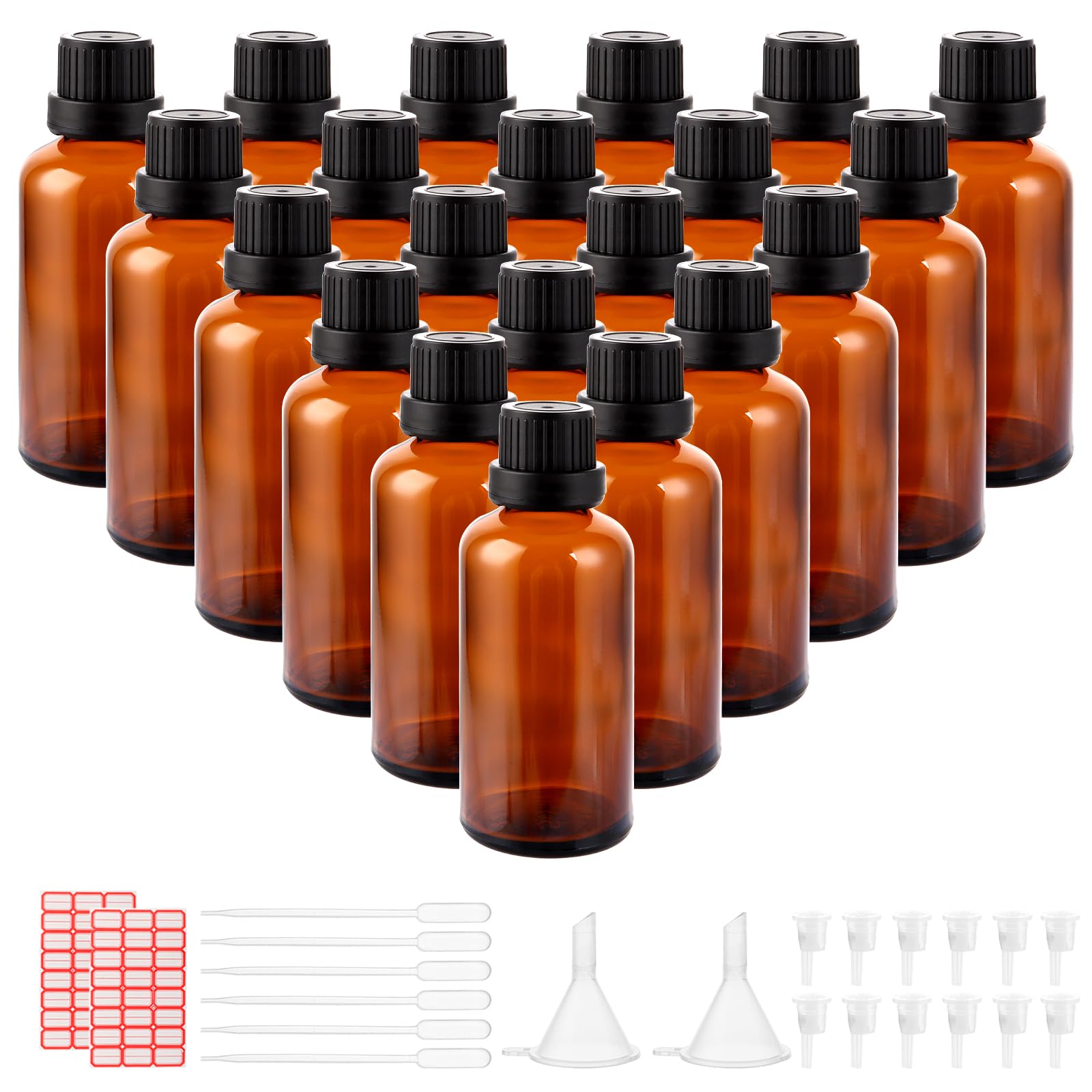 Bouteilles en verre ambré 50 ml pour éviter les fuites et conserver vos liquides
