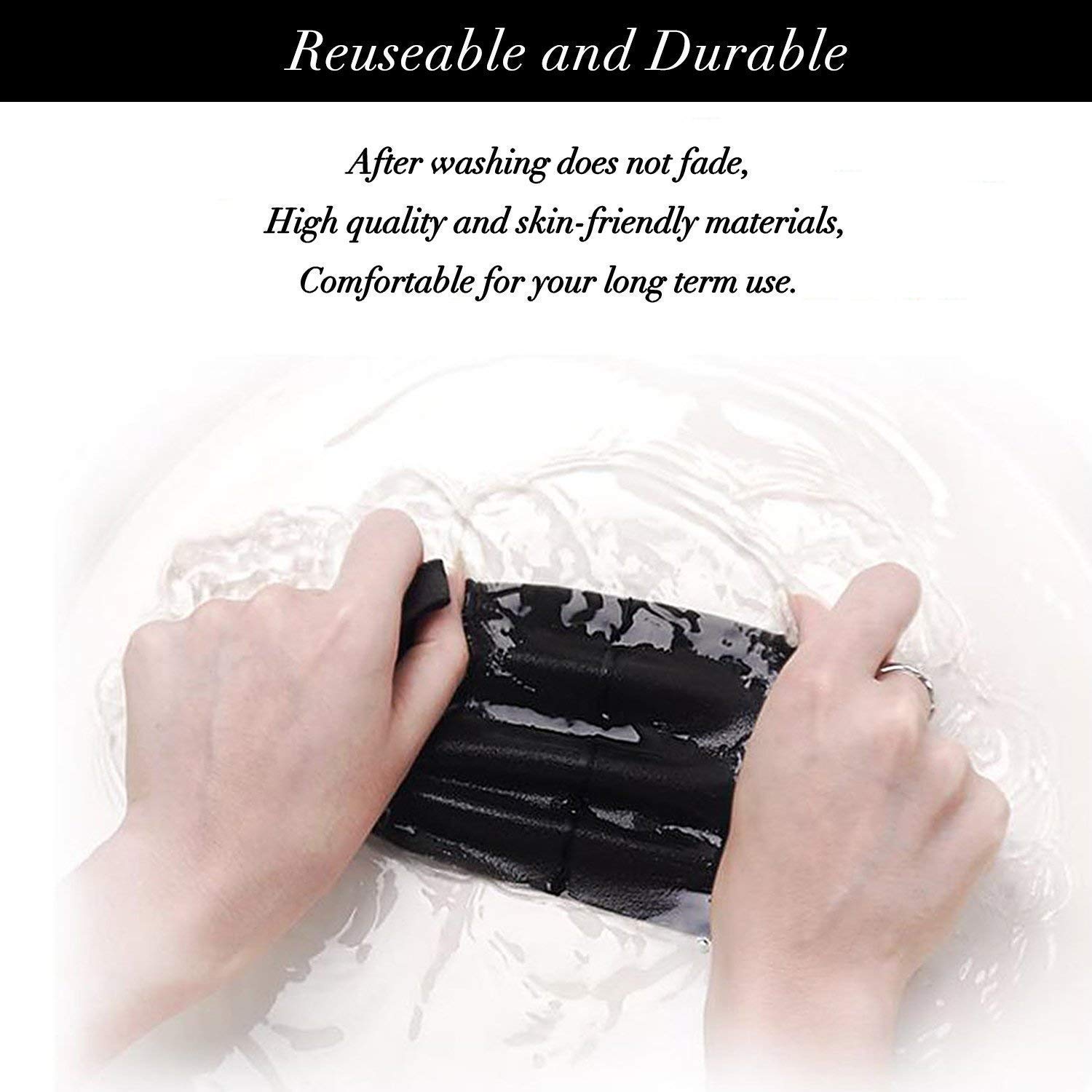 GALAXYLENSE 3 Packs Cotton Washable,Reusable Black Face Mask, Mouth Cover Breathable For Personal Care Protection (3 Packs Black)