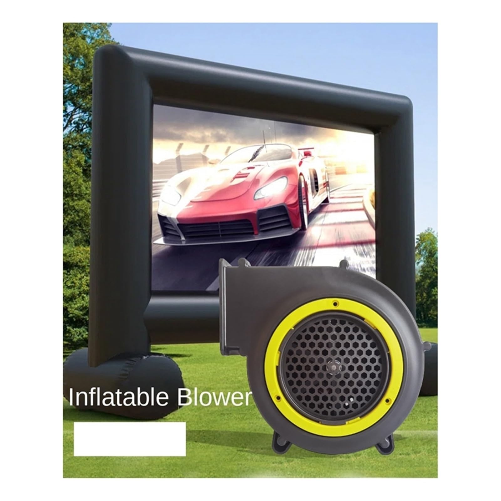 Ventilador, Soplador eléctrico de eliminación de Polvo pequeño de 150 W, Juguete de Dibujos Animados, Modelo Inflable, soplador centrífugo