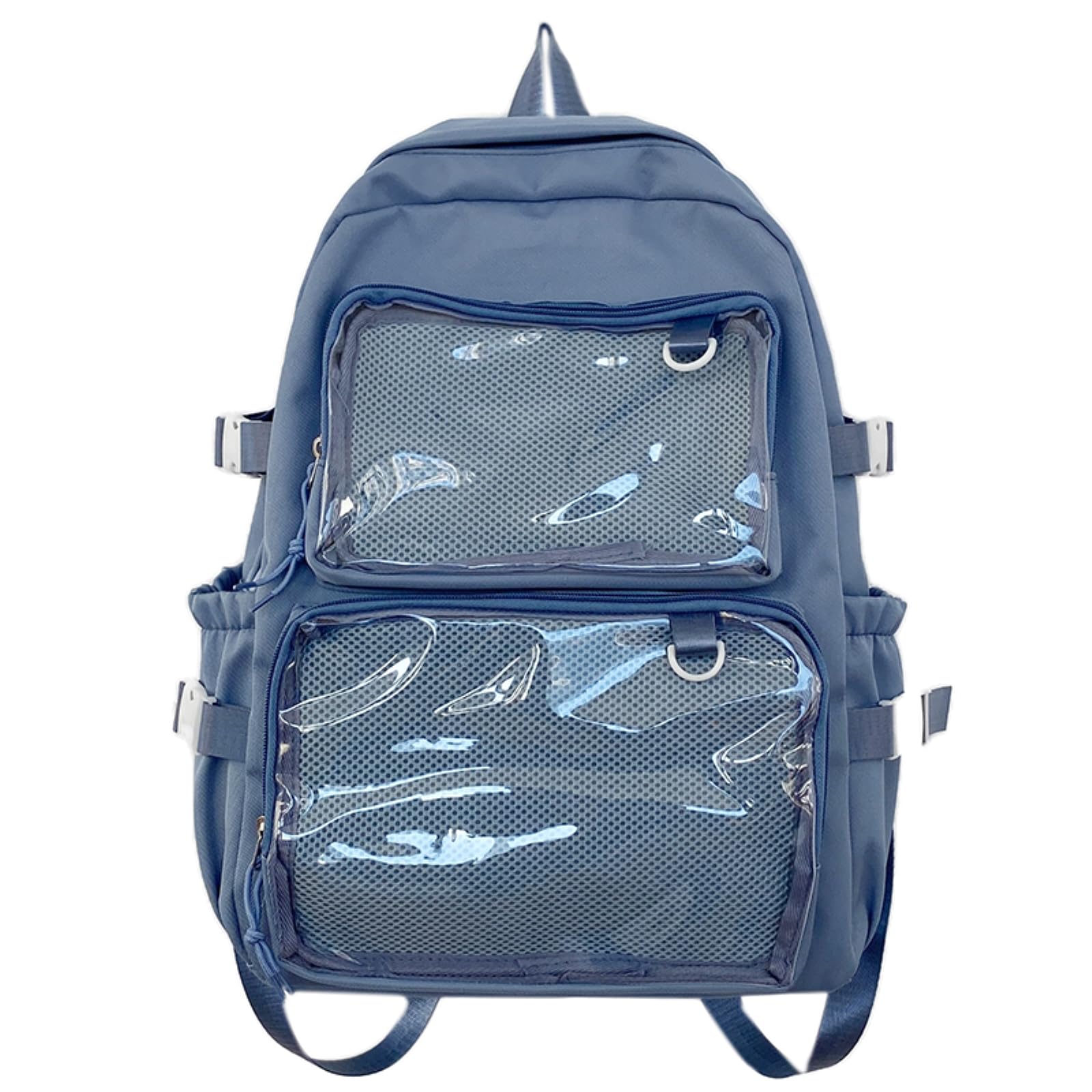 Zaino da Viaggio Borsa Trasparente ITA per Ragazze Fumetti Svantaggi Grande capacità Donna Moda Borse Scolastiche Studente Universitario-Pink