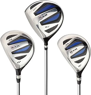 Ram Golf EZ3 Mens Left Hand Wood Set - Driver, 3 & 5 Wood - Headcovers Included