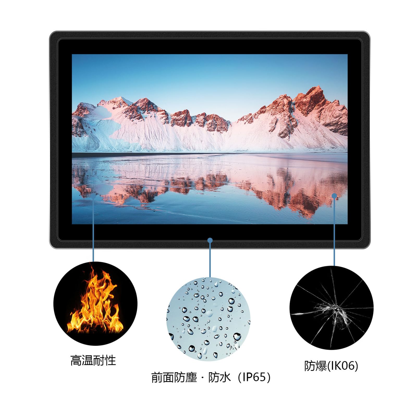 Amazon.co.jp: 15.6インチタッチスクリーンディスプレイ1920 x