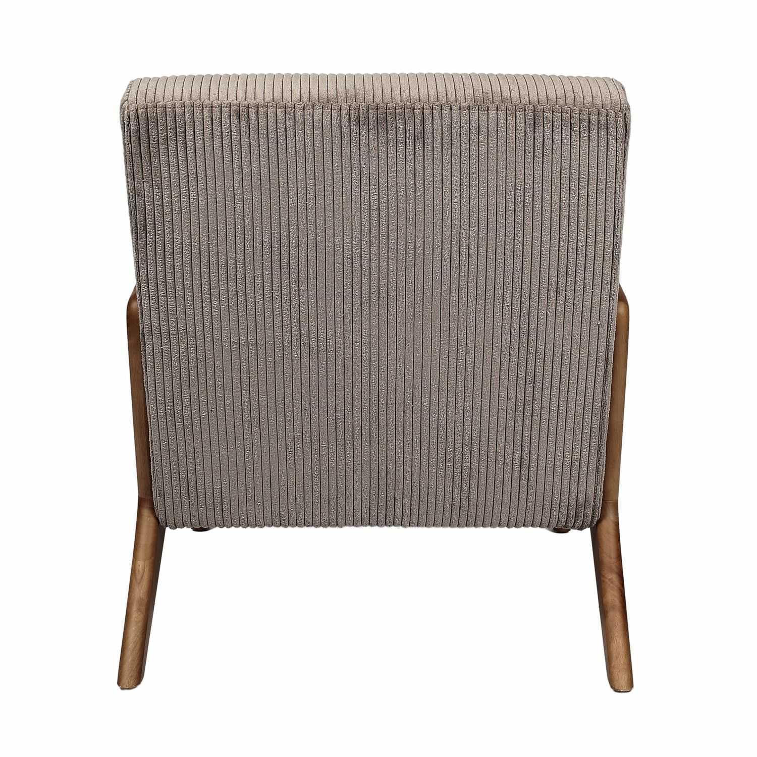 HOME DECO FACTORY, HD0348, poltrona da soggiorno Cotele Scott Taupe, morbidezza, mobili, seduta, divano e poltrona, 64,5 x 75 x 83,5 cm, altezza seduta 43 cm, tortora