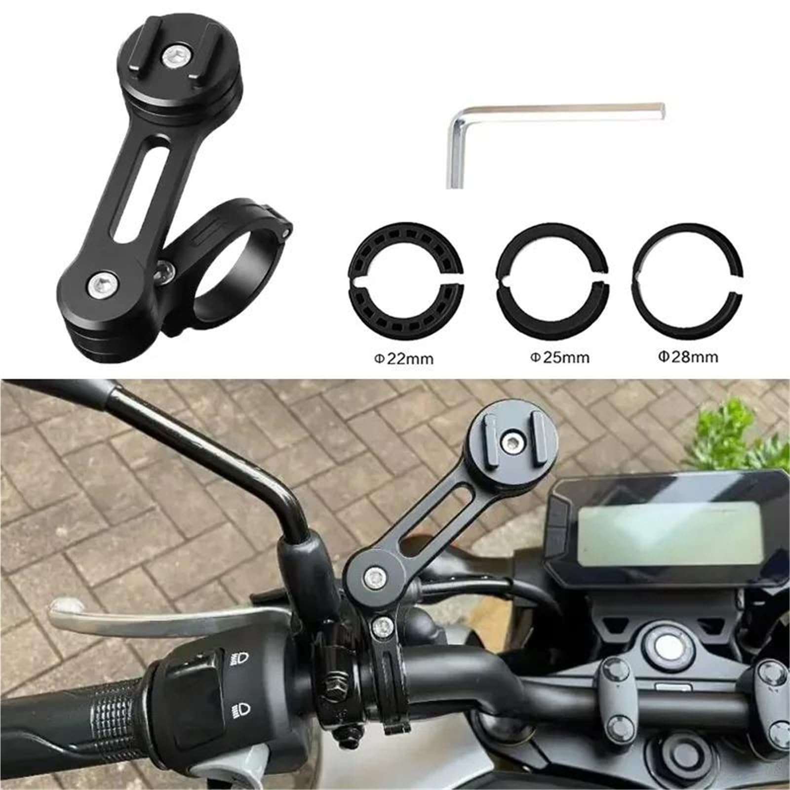 Regolabile Supporto Telefono Moto Per Porta Cellulare | Supporto telefoni cellulari Supporto rapido GPS Moto Supporto telefono Supporto smartphone Supporto cellulare SP(Set)