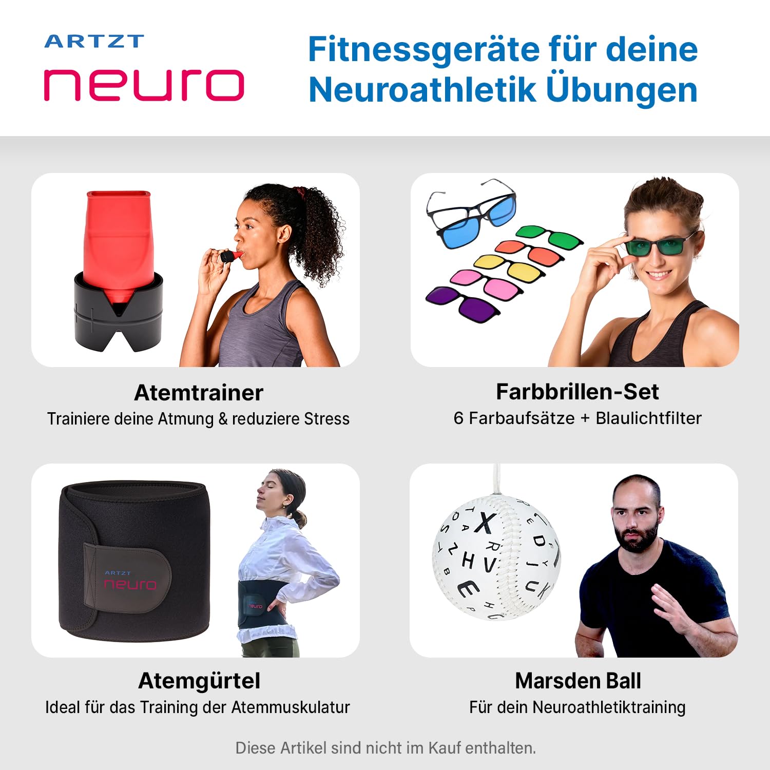 Fußball Set für neurozentriertes Fußballtraining | Fußball Trainingsset | Fussball Trainingszubehör | Reaktionstraining & Koordinationstraining | 18 Tools inkl. Soccerkinetics Übungsbuch