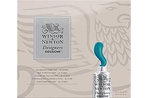 Winsor & Newton Designers Gouache Introductory 10-Tube Paint Set, 14ml