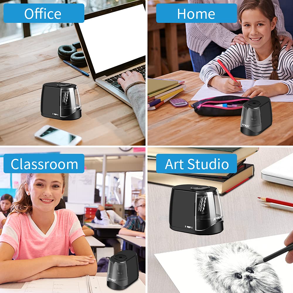 Buy AFMAT Pencil Sharpeners, Electric Pencil Sharpener, Handheld