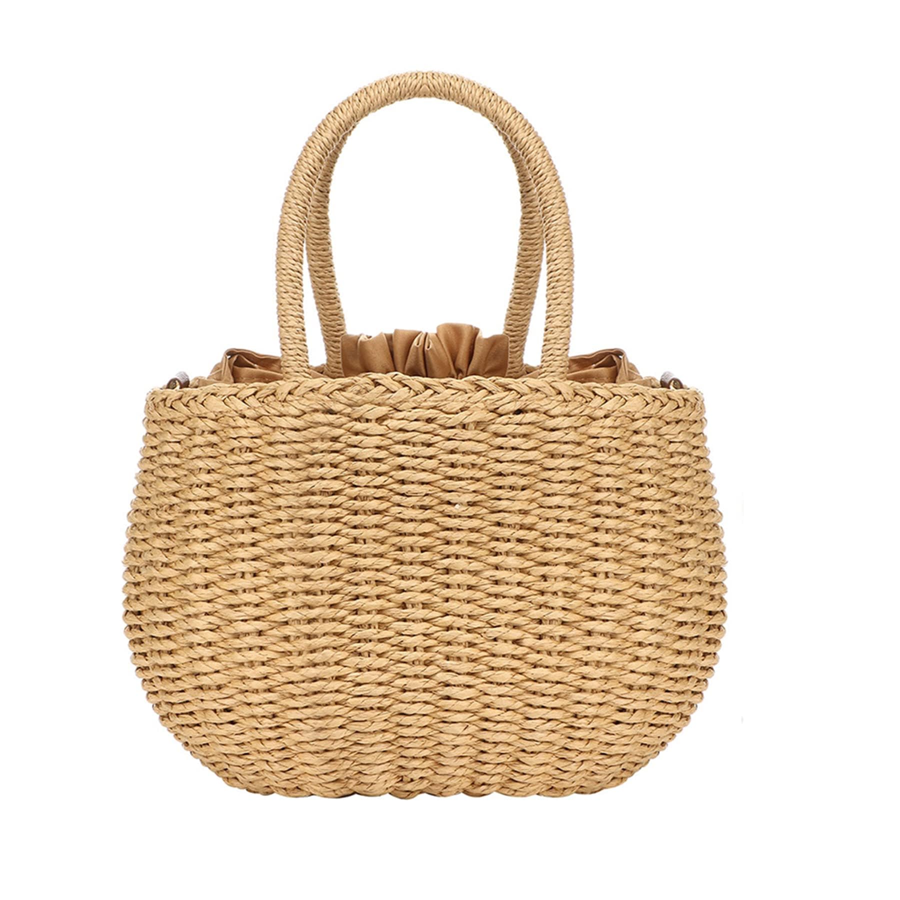 Straw Hobo Bags for Women Weave Crossbody Bag Beach Purse Rattan Shoulder Handbag Vacation