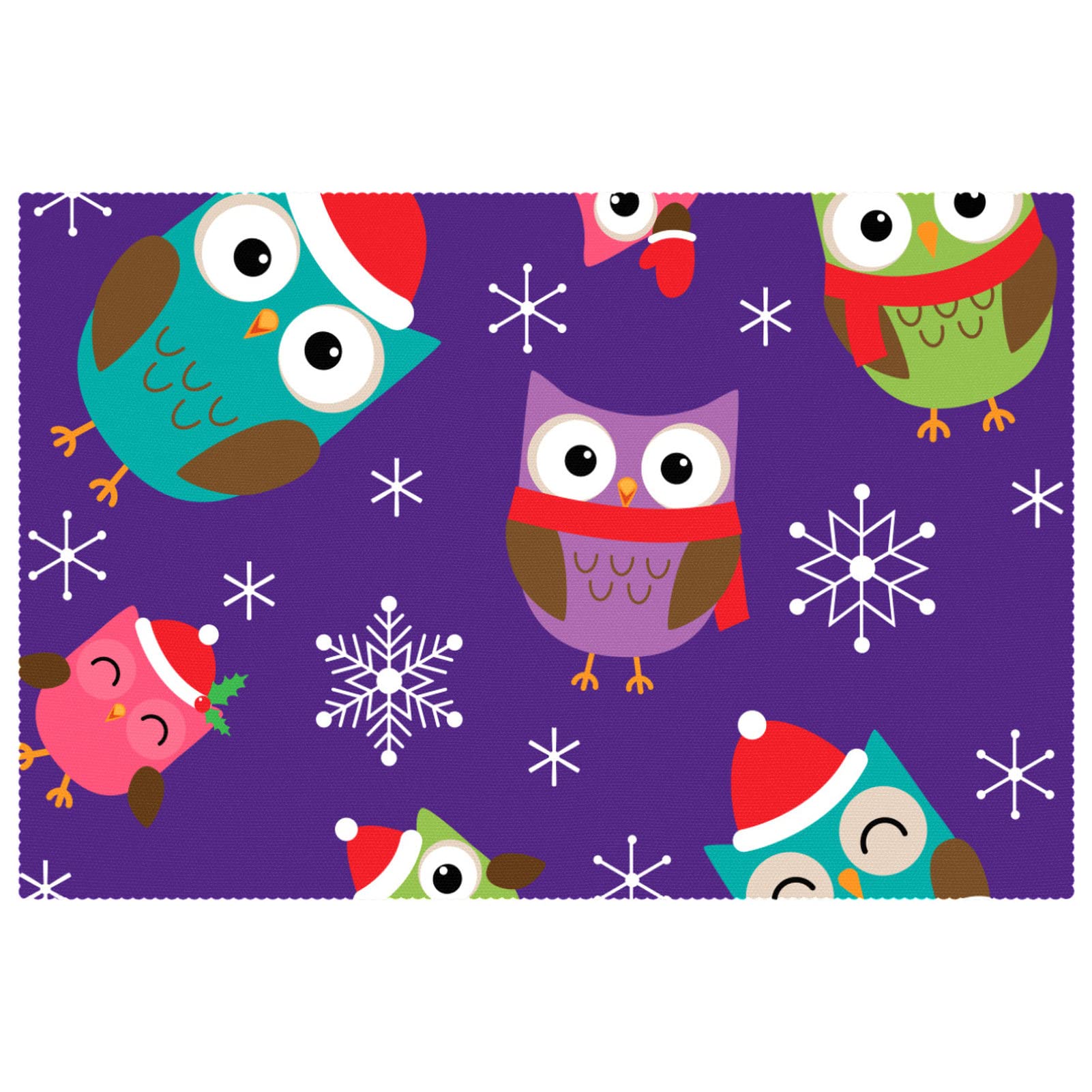 Set de table Noël hibou magique pour créer des souvenirs inoubliables autour de la table