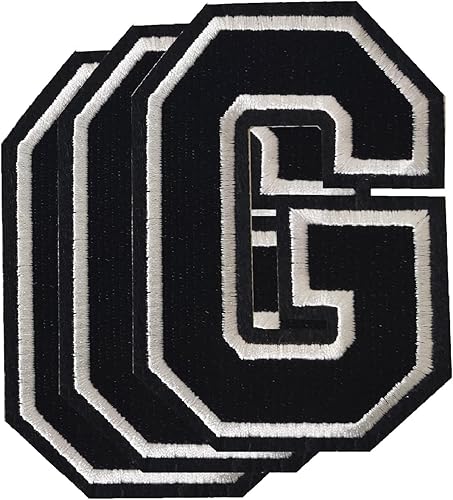 Miniatura 87 de Parches de letras para planchar de 3.1 pulgadas, parche de letras individuales bordadas para ropa, vestido, sombrero, jeans, accesorios