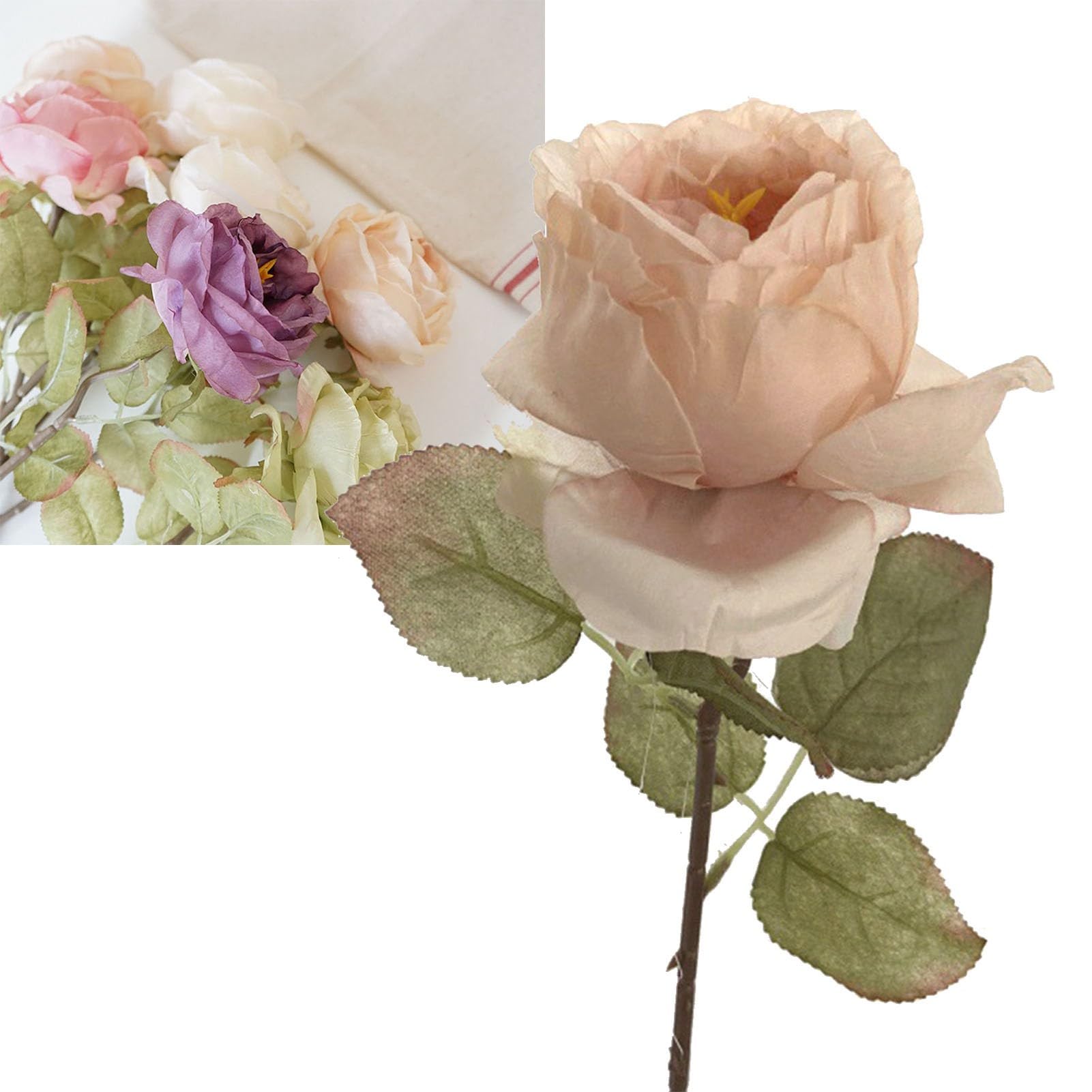 DECHOUS Rosai Artificiali Finta Rosa Decorazione Fiori per