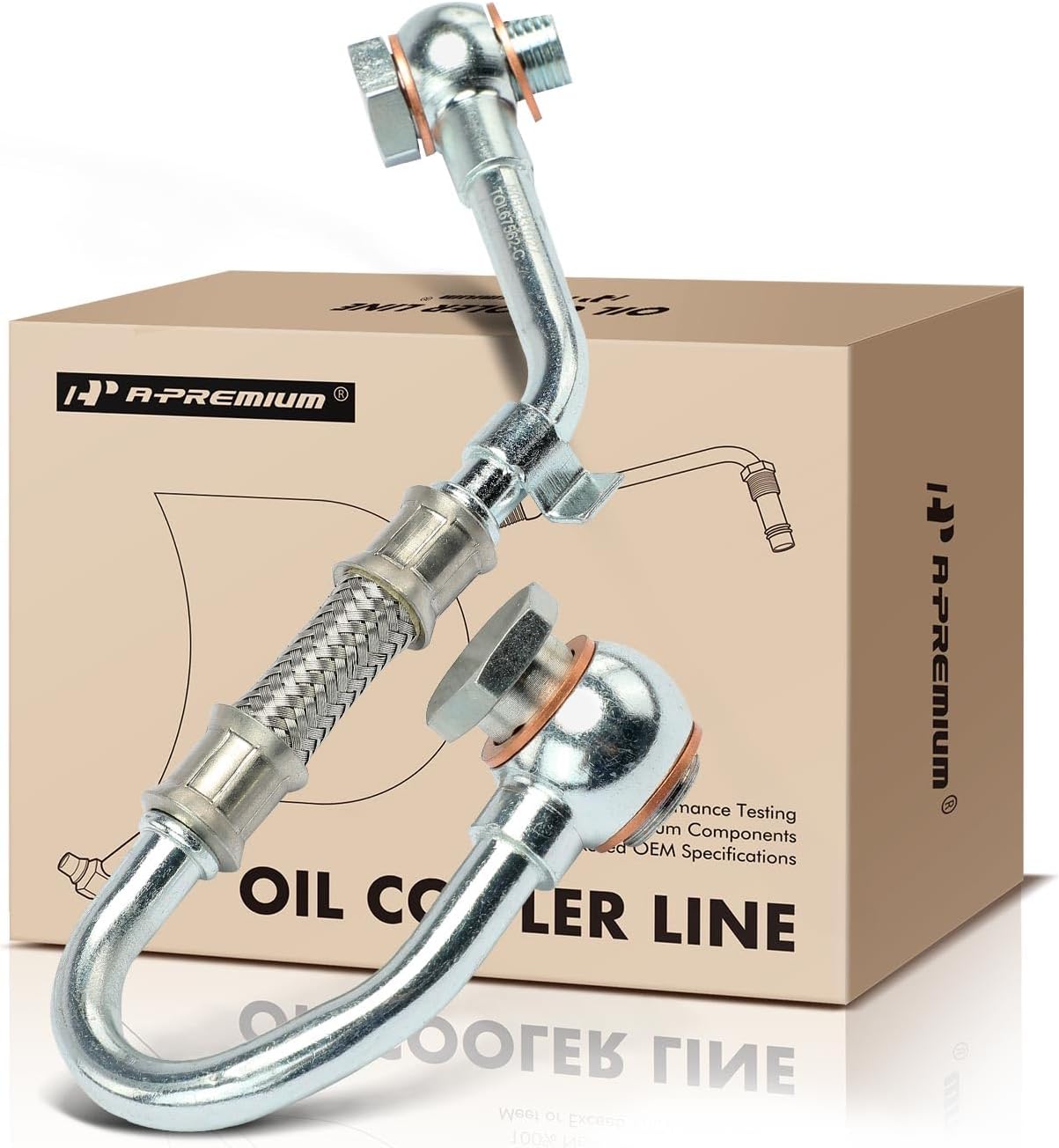 A-Premium Turbocharger Coolant Line Compatible with Jeep Grand Cherokee 2014-2021 & Ram 1500 2014-2018, 1500 Classic 2019, 3.0L, Replace# 68242889AA, 68211220AA