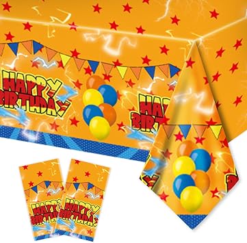 2Pcs Dragon Table Covers Party Supplies Disposable Plastic Dragon Tablecloth Cartoon Anime Theme Birthday Party Decorations for Boy Cartoon Ball Party Decorations