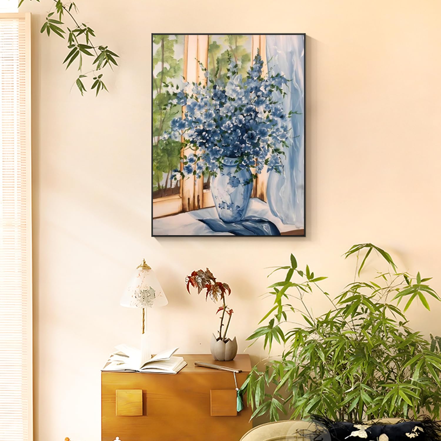 Peinture Par Numéros Jardin Fleurs De Mer Pour Adultes - Kit 40,6 X 50,8 Cm Décoration Murale