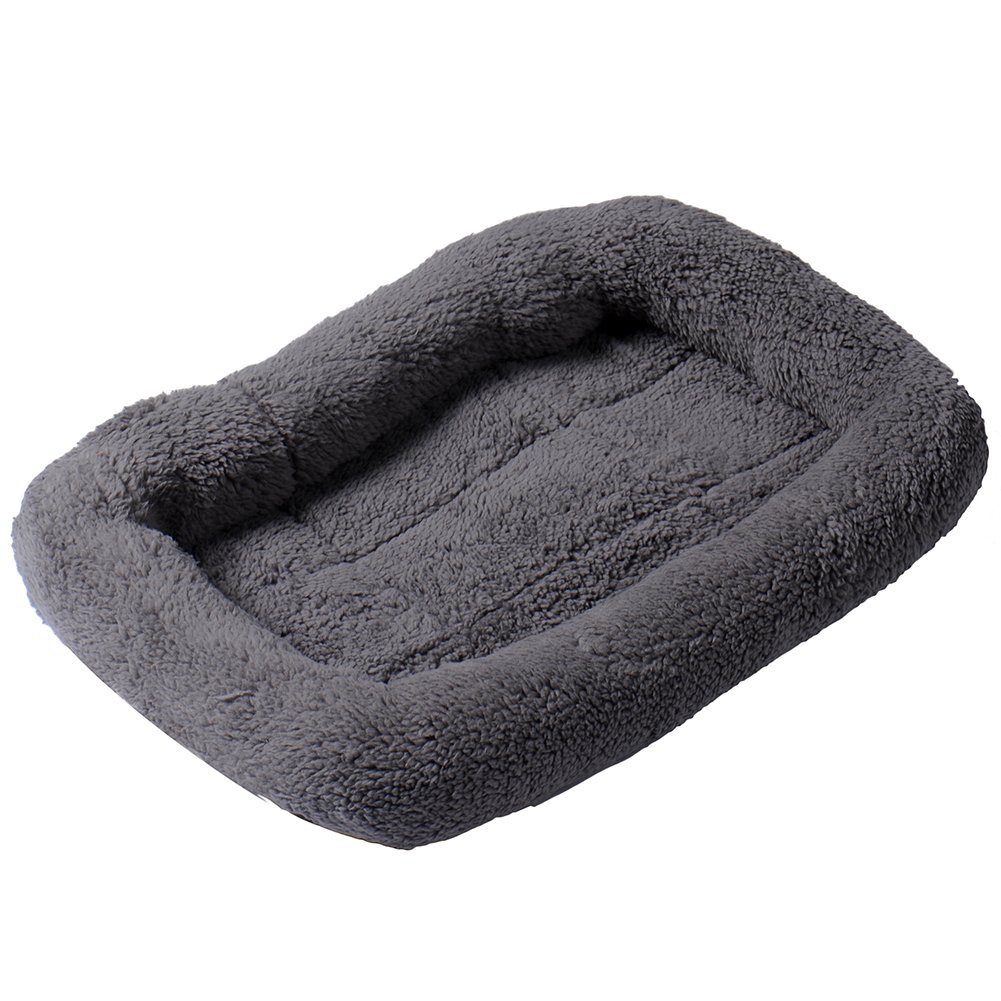 Sotoboo Padded Pet Bolster Bed,Pet Pad Cat/Dog Bed,soft Dog Blanket Pet Cushion Dogs Cats Bed Soft Warm Sleep Mat Cushion for Puppy Kitten (S, Gray)