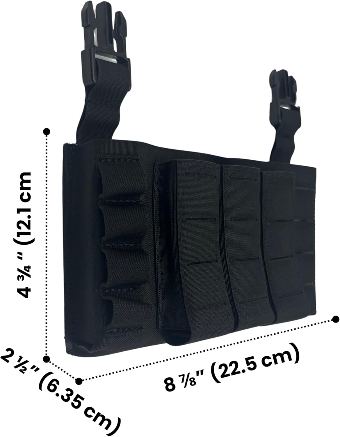 Laser Laminate Triple Mag Pouch – 5.56 Rifle, Pistol & Shotgun Shells Tactical Magazine Panel