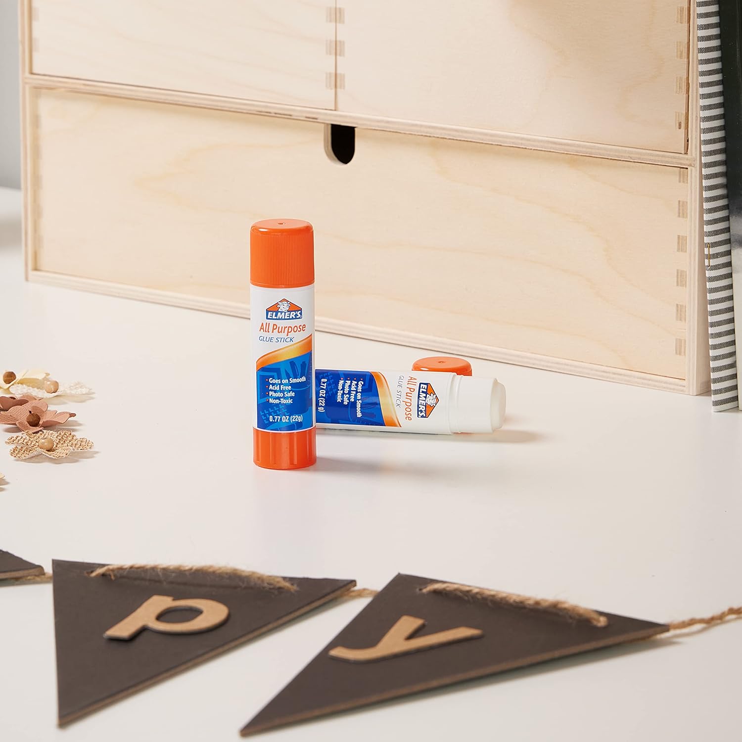 Elmer's All Purpose Glue Sticks, Washable, 22 Grams, 3 Count : Everything Else