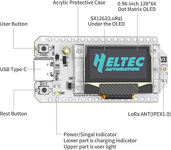 ヒロバト MakerFocus 2 Set ESP32 LoRa V3 Development Board with 915 MHz