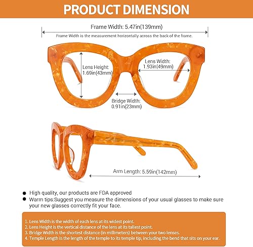 Miniatura 6 de VOOGLAM Gafas cuadradas de bloqueo de luz azul para mujer, anti rayos UV, Jerrie