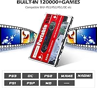 Vista 2 de Kinhank Disco duro externo de 2 TB integrado más de 120000 juegos clásicos sistema Batocera 33 HDD portátil compatible con PSPPS1WiiSEGA SETURN etc