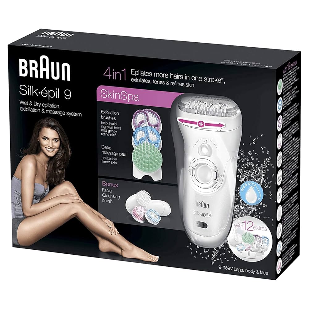 BRAUN Silk-épil 9 SkinSpa 脱毛 角質ケア シェービング シルク・エピル9スキンスパ脱毛器【BRAUN(ブラウン)】