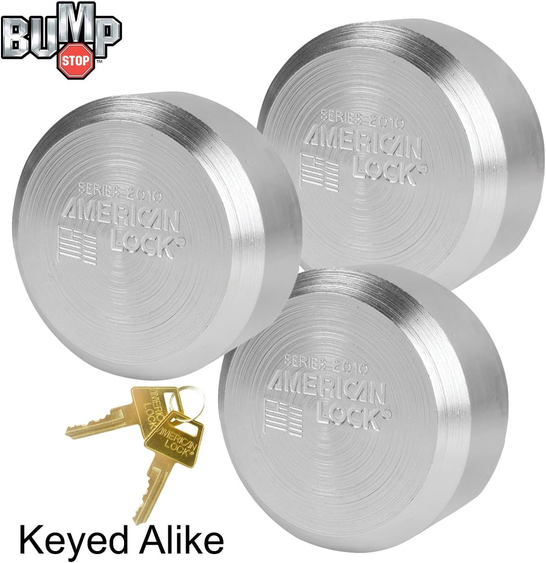 One-Day Sale: Up to 60% Off American/Master Lock - (3) Keyed Alike Solid Steel, High Security, Hidden Shackle Padlocks, w/Bumpstop Technology A2010NKA-3 Best Deal Cheap 🛒 American/Master Lock - (3) Keyed Alike Solid Steel, High Security, Hidden Shackle Padlocks, w/Bumpstop Technology A2010NKA-3