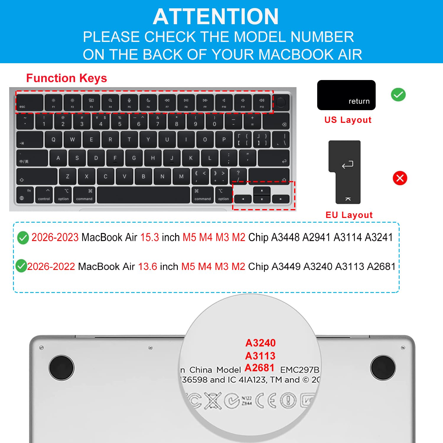 Amazon.co.jp: 2026-2022 MacBook Air 38.1 & 33 cm M5 M4 M3 M2