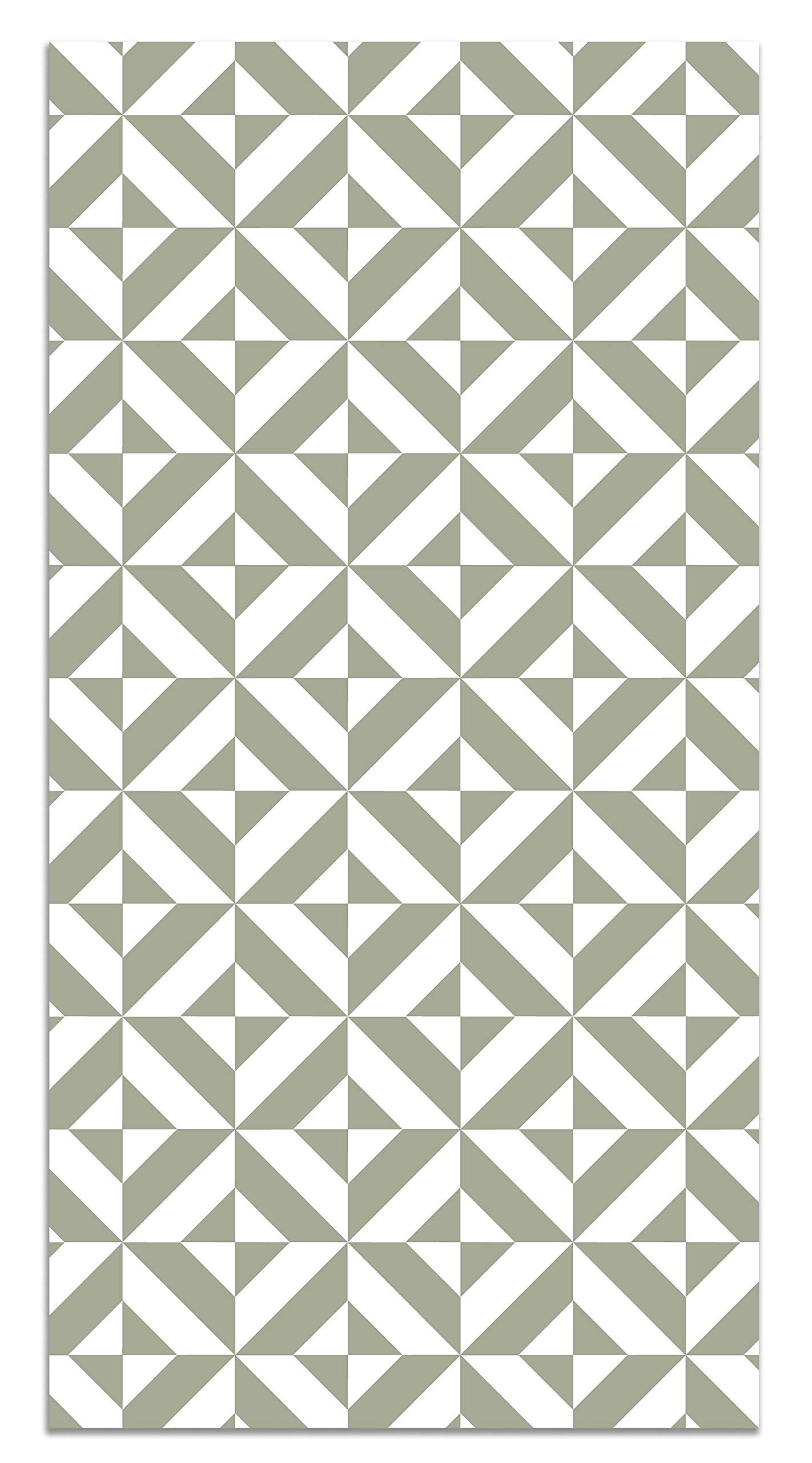 Panorama Alfombra Vinílica Cocina Salón - Varios Tamaños - (Geometría Verde 40x80 cm)