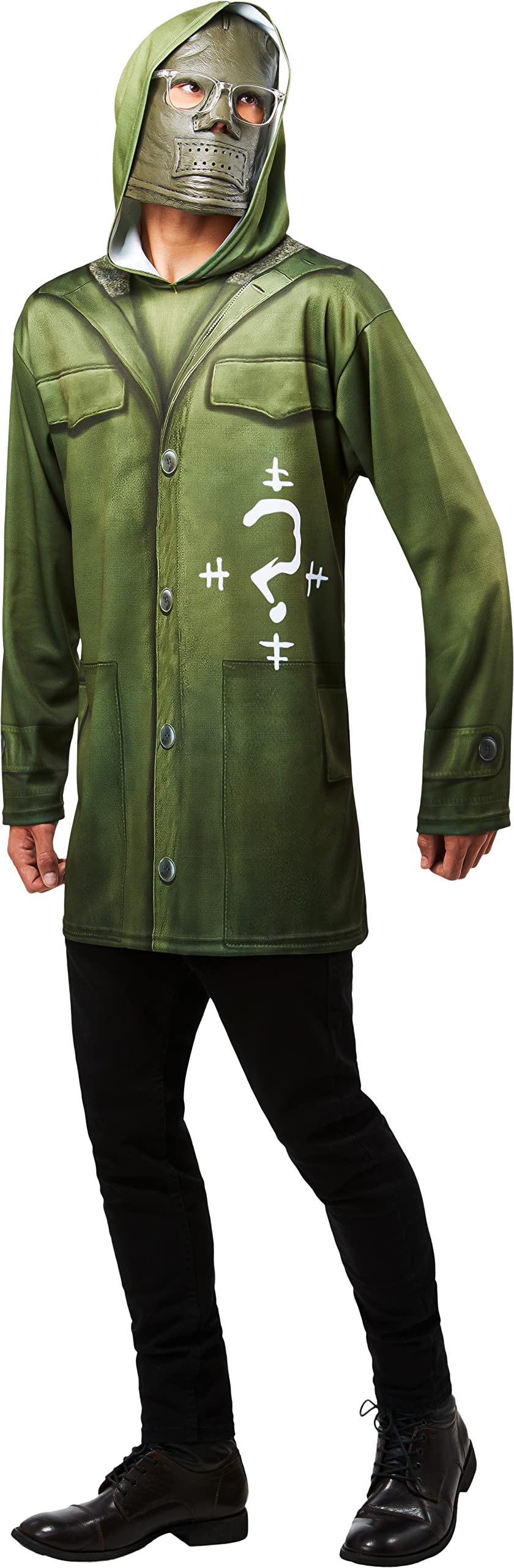 RubiesMen's Dc the Riddler: the Batman Movie Costume Top and Mask