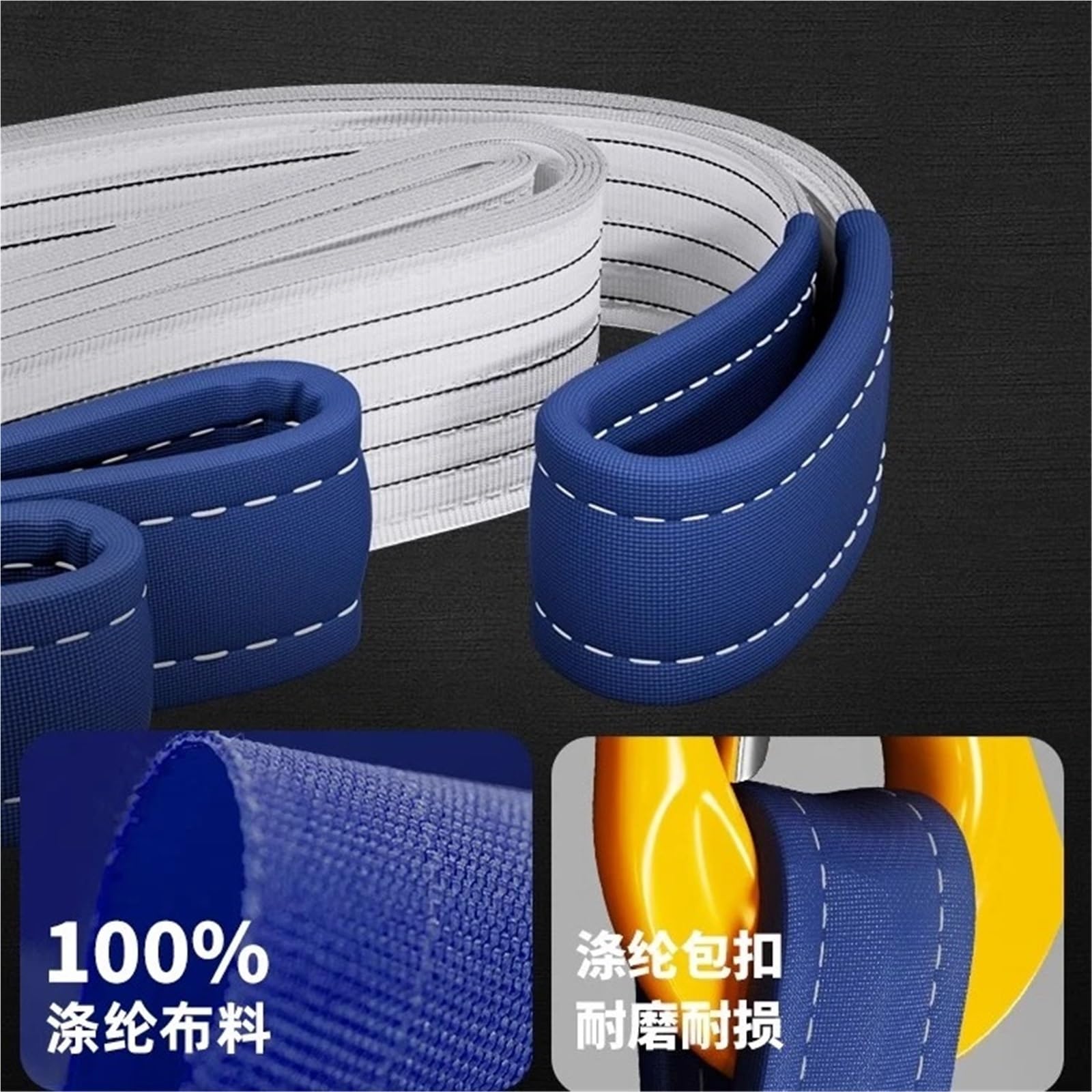 Cintura piatta for sollevamento 1 pz 24 47 pollici 18 mm Cinghia in nylon for arrampicata su amaca for yoga