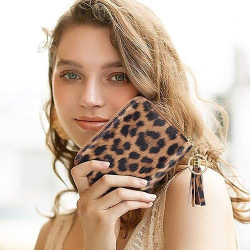 Miniatura 6 de Billetera pequeña para tarjetas de crédito RFID con purpurina linda para mujer