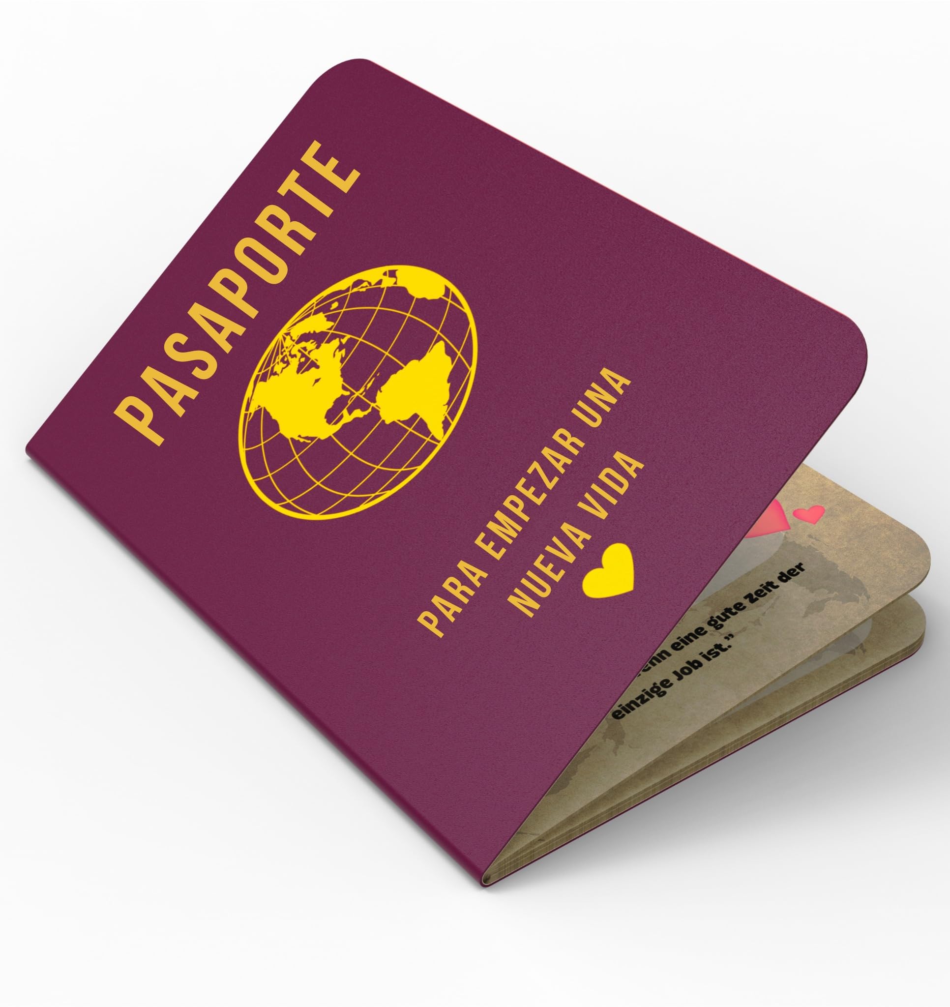 EQUIK PRODUCTS Regalo Original para Jubilación | Tarjeta Divertida y de Felicitación | Libro de Firmas con Dedicatorias | Pasaporte para una Vida Nueva (Jubilación)