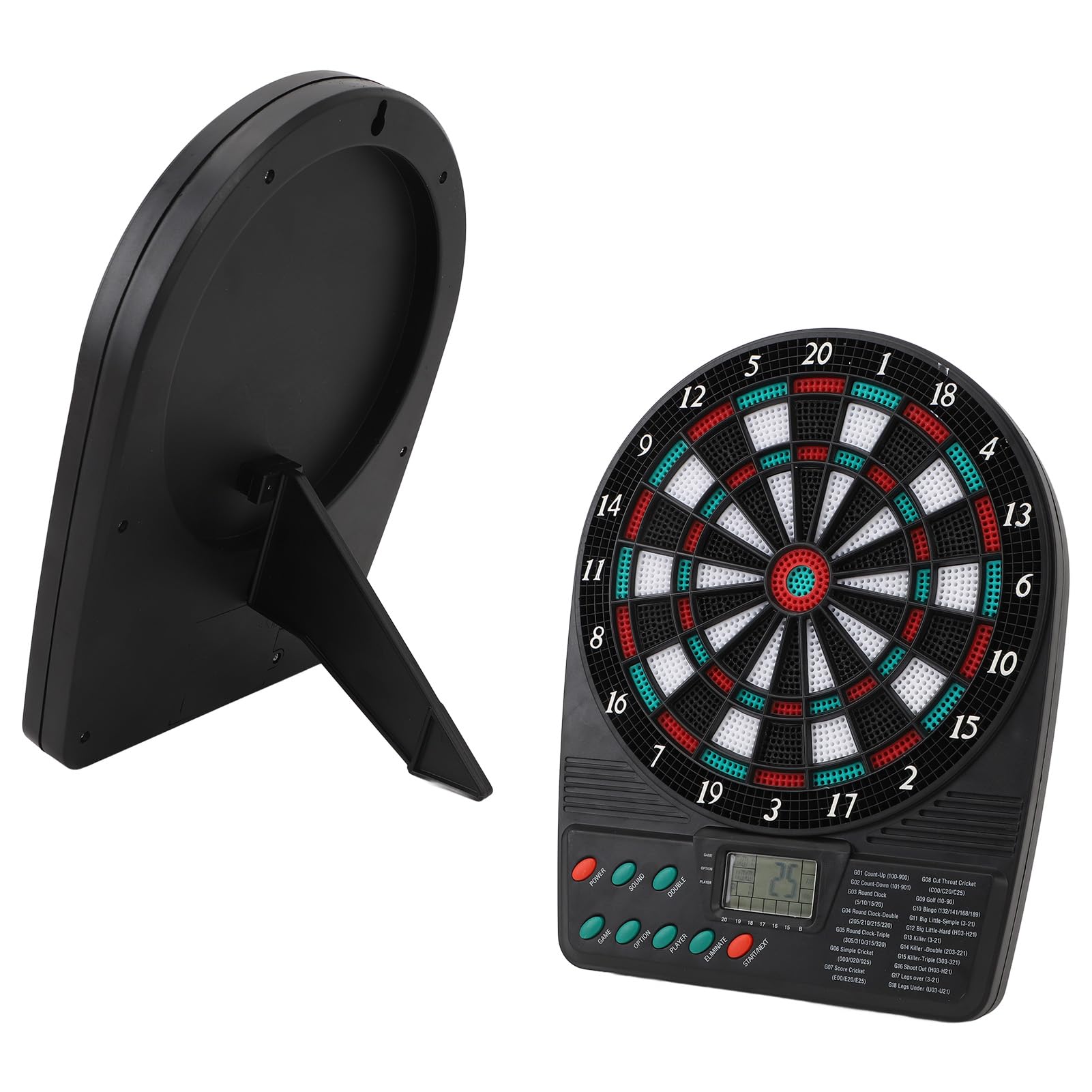 Electronic Darts Board, Soft Tip Dartboard Set Automatic Scoring Dartboard Sets LED Display Various Game Modes for Adults with 12 Darts
