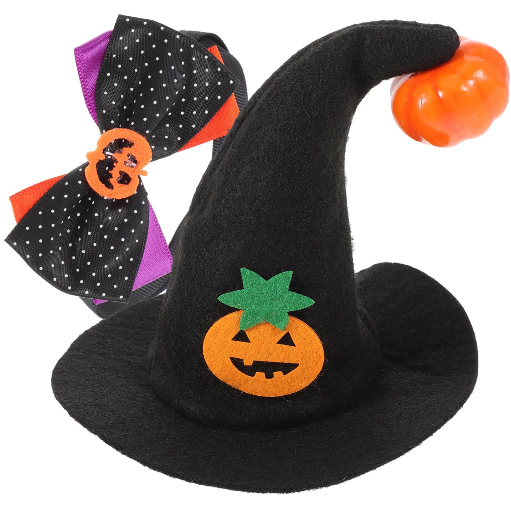 Costume pour animaux Halloween avec chapeau de citrouille aux finitions soignées