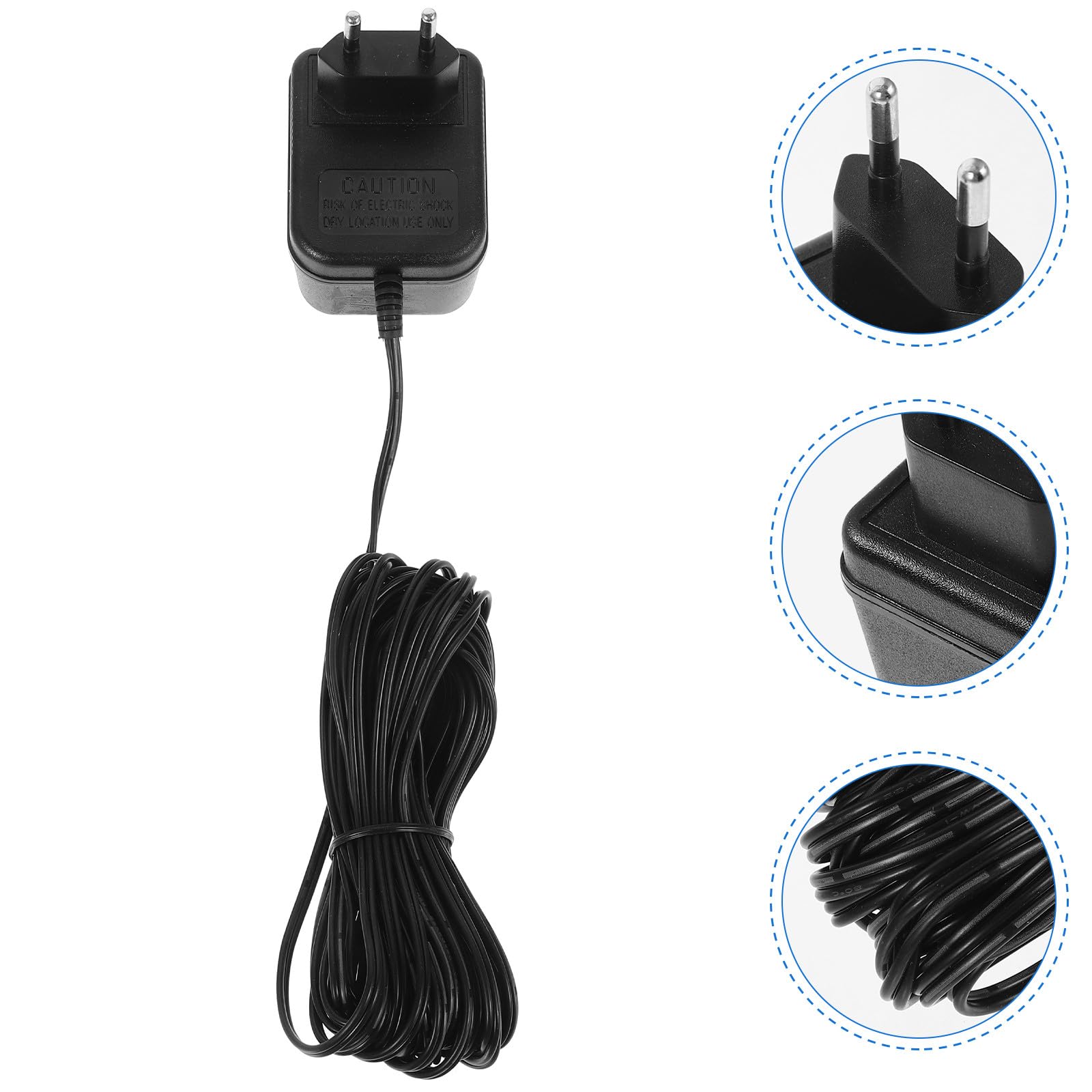 Veemoon Adattatore per Trasformatore Campanello Blink 24v500mah Nero in Plastico Alimentazione Stabile e Design Elegante per Uso Domestico