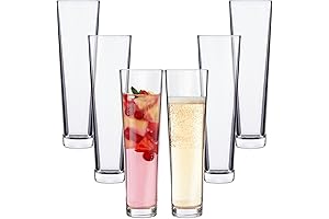 Acrylic Champagne Glasses | US Acrylic Set of 6 Stemless Champagne Flutes (Set of 6)