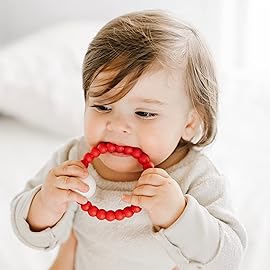 Ryan & Rose Cutie Teether Rattle (Red)