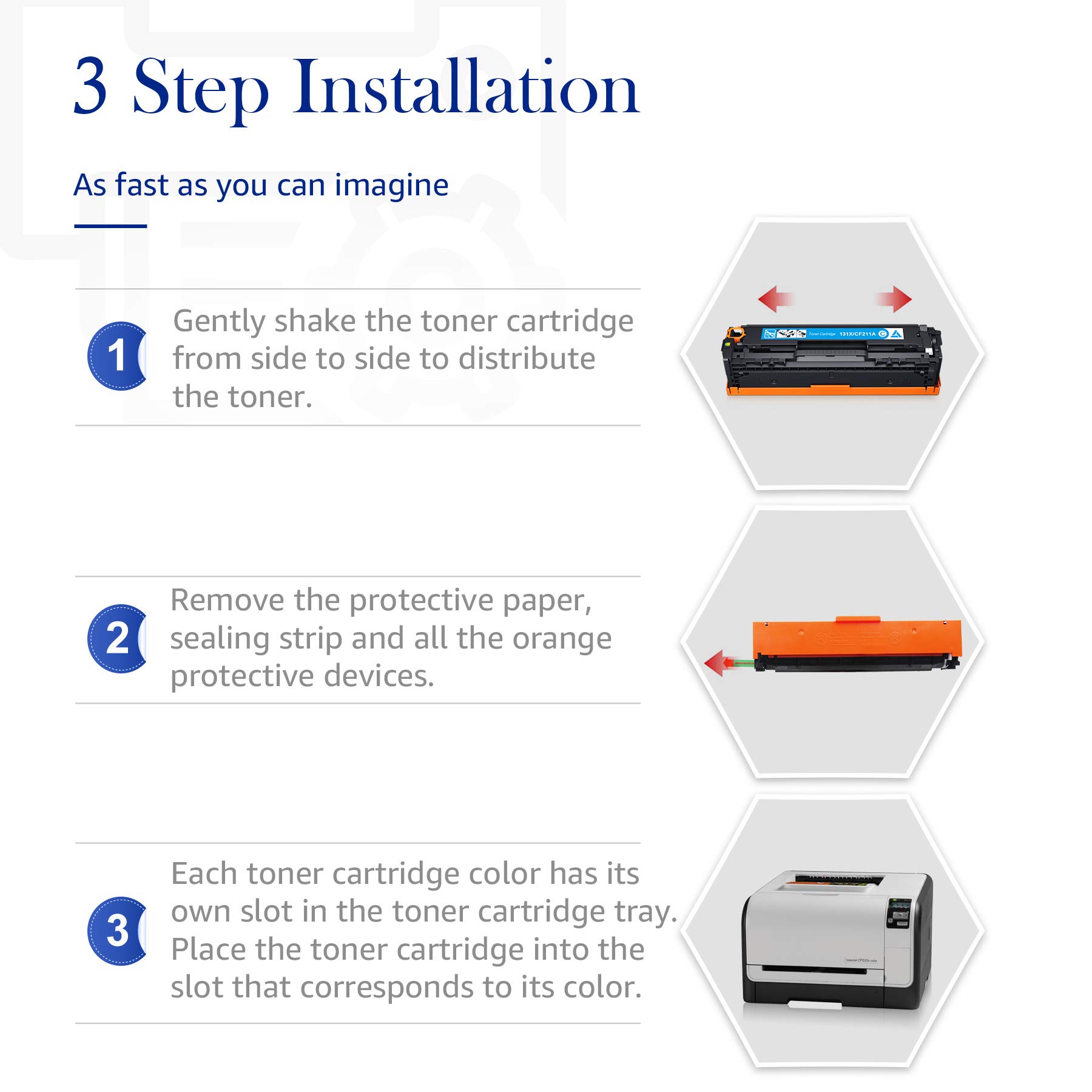 STAROVER 131X Compatibile per HP 131A 131X LaserJet Pro 200 Color M276nw | CF210A CF210X Compatibile con HP LaserJet Pro 200 Color M276nw M251n M251nw CP1215 CM1312nfi CM1415fnw CP1515n CP1525n 128A