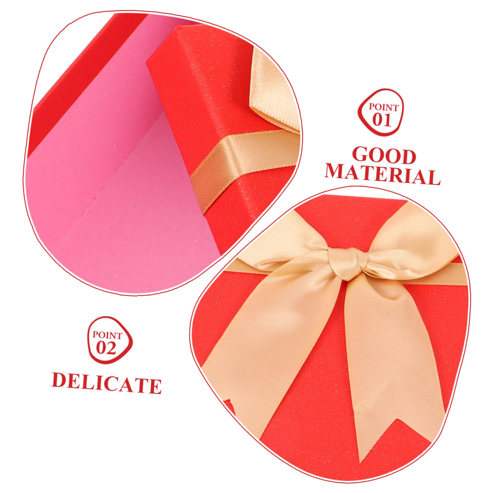 VALICLUD 4er-packung Rote Geschenkbox Hochzeit Gegenwärtig Verpackung Für Geldgeschenke Partyboxen Boxen Für Geburtstage Geschenkboxen Verpackungsmaterial Papier