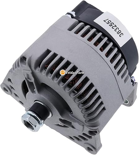 Miniatura 2 de FridayParts Alternador 383-2557 3832557 compatible con cargador Caterpillar CAT 3054C 3054E 3056E Motor 416D 420D 428D 430D